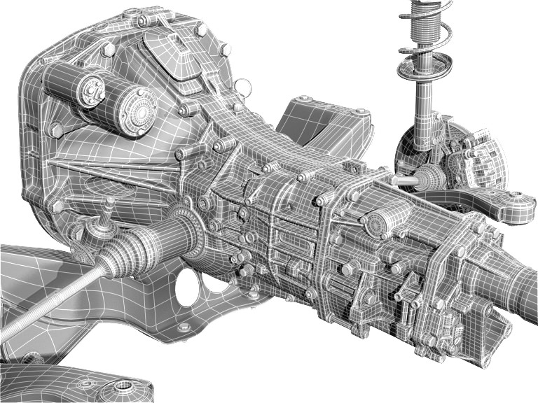 Car undercarriage 3D model_13