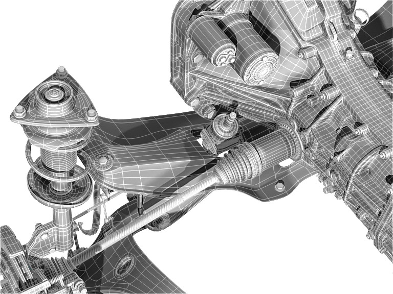 Car undercarriage 3D model_21