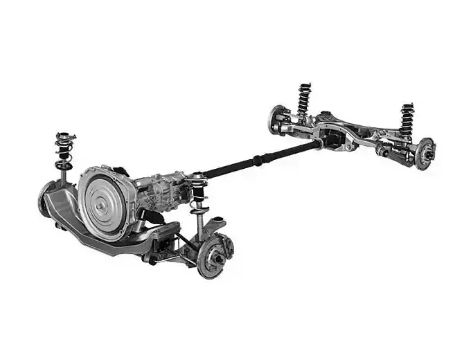 Car undercarriage 3D model