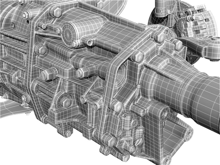 Car undercarriage 3D model_15