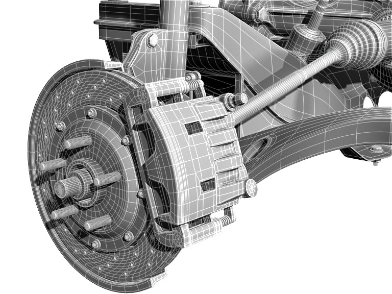 Car undercarriage 3D model_14