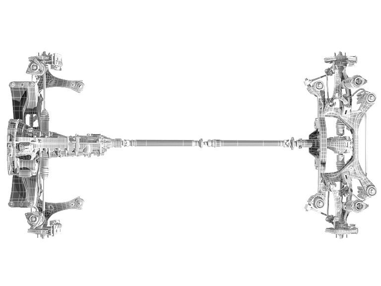 Car undercarriage 3D model_22
