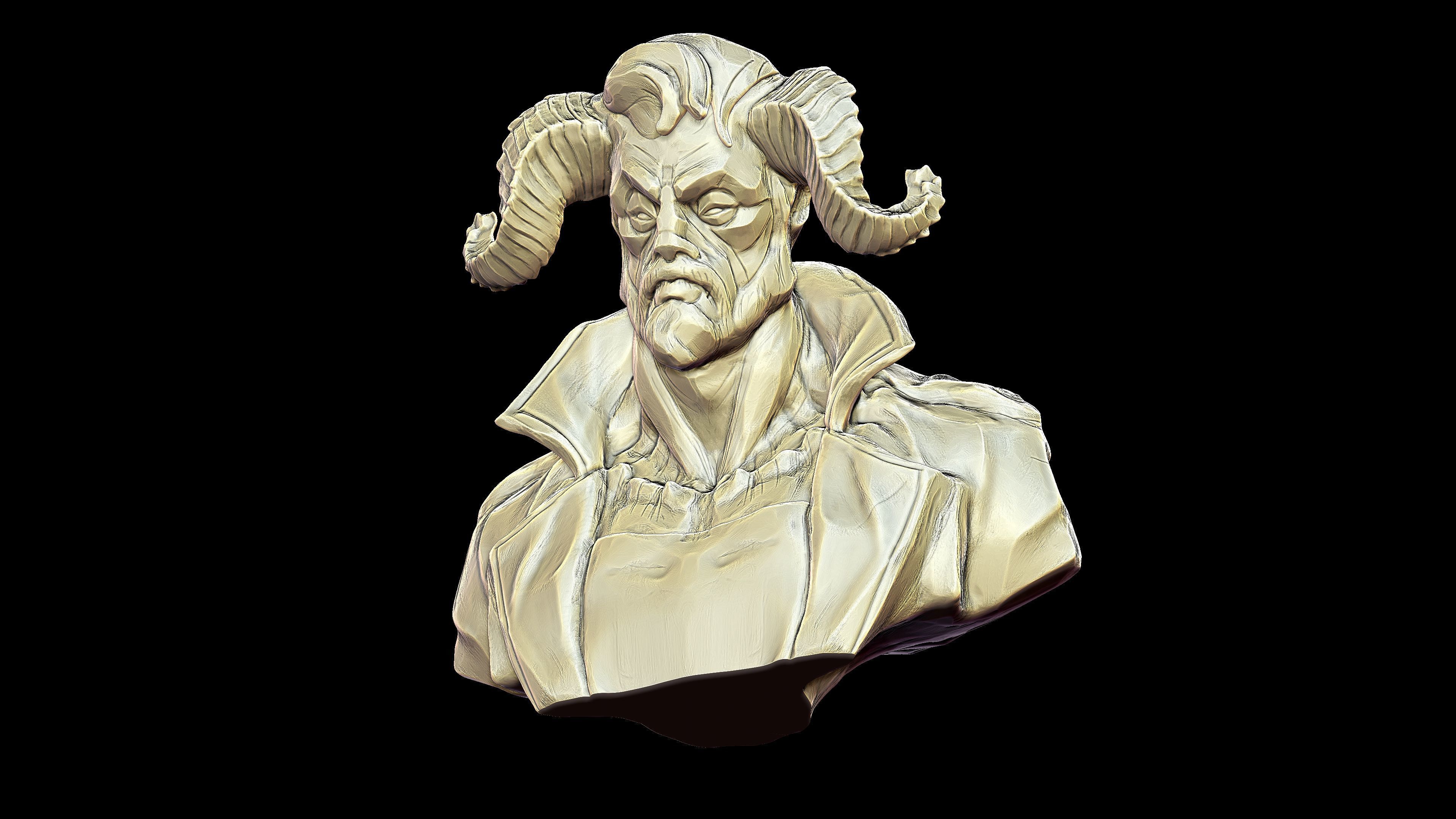 The Ram Super Hero or Villain  3D print model_3