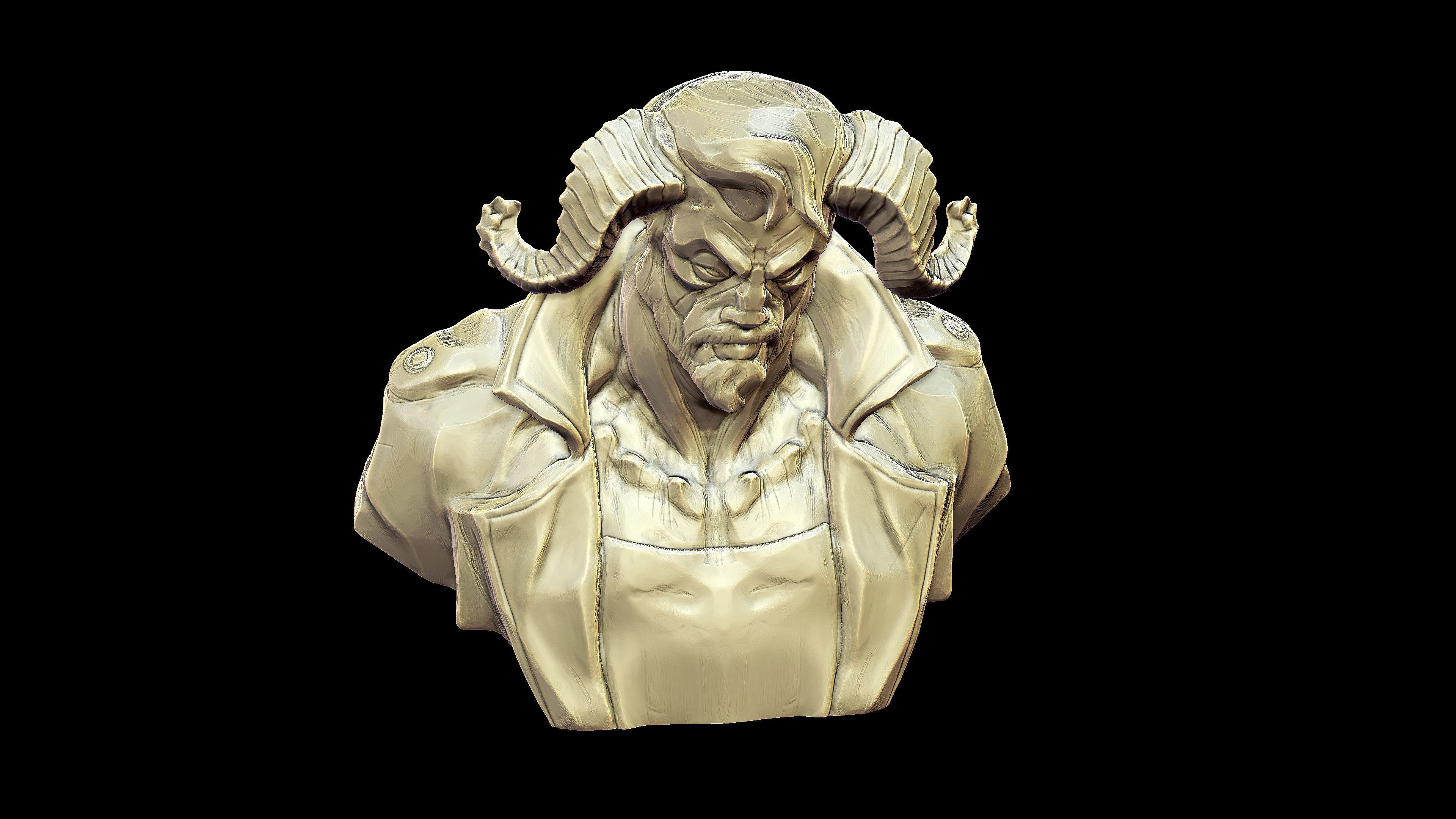 The Ram Super Hero or Villain  3D print model_5
