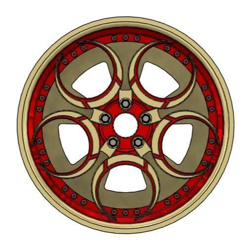 JOVA MUSTANG ALFA ROMEO RIMS FOR DIECAST 64 SCALE 3D print model_2