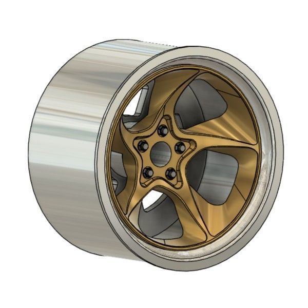 JOVA PORSCHE 992 RIMS FOR DIECAST 64 SCALE 3D print model_1