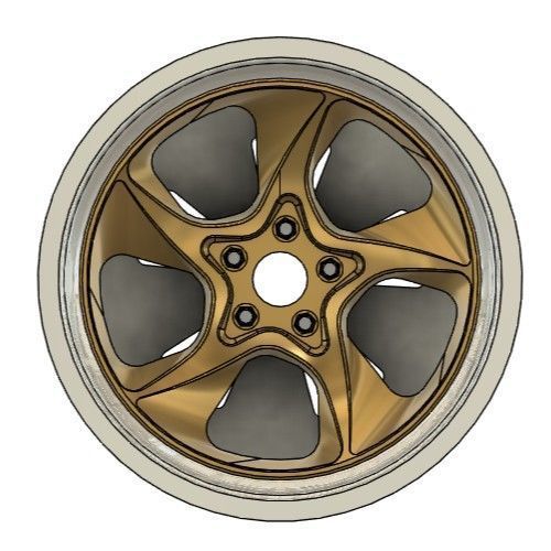 JOVA PORSCHE 992 RIMS FOR DIECAST 64 SCALE 3D print model_2