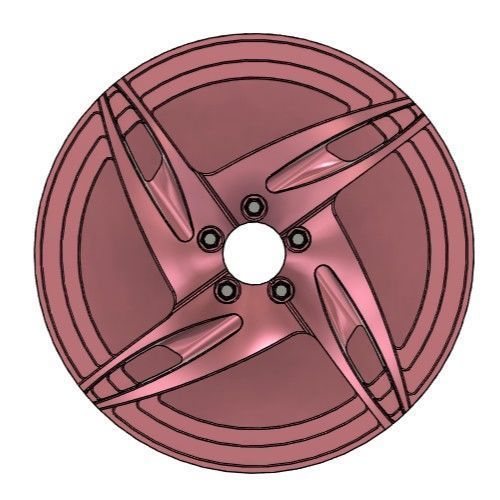 JOVA TESLA RIMS FOR DIECAST 64 SCALE 3D print model_2