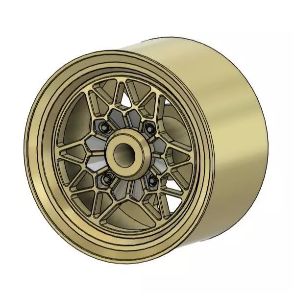 MINI CLASSIC AL DASH TYPE M RIMS FOR DIECAST 64 SCALE 3D print model