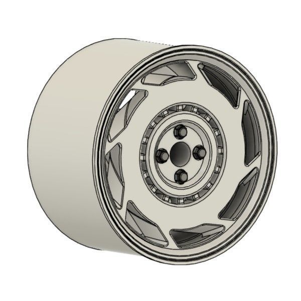 MINI CLASSIC AME WINDMHULE RIMS FOR DIECAST 64 SCALE 3D print model_1