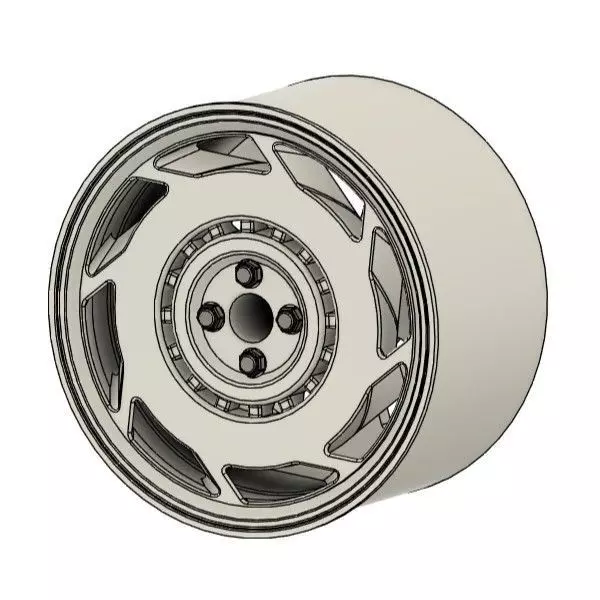 MINI CLASSIC AME WINDMHULE RIMS FOR DIECAST 64 SCALE 3D print model_0