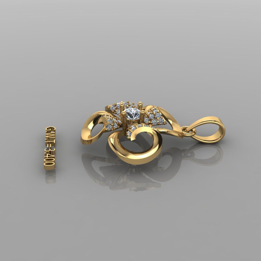 FASHION  PENDANT 3D model_2