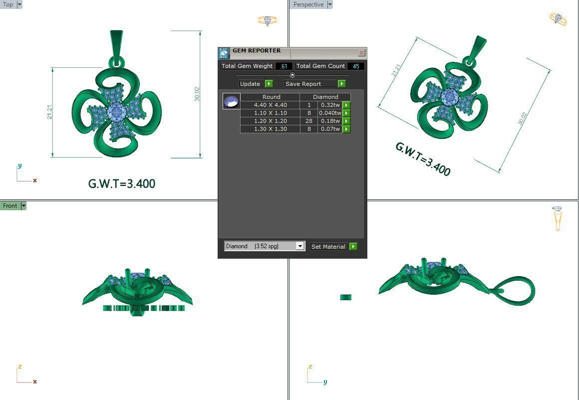FASHION  PENDANT 3D model_4