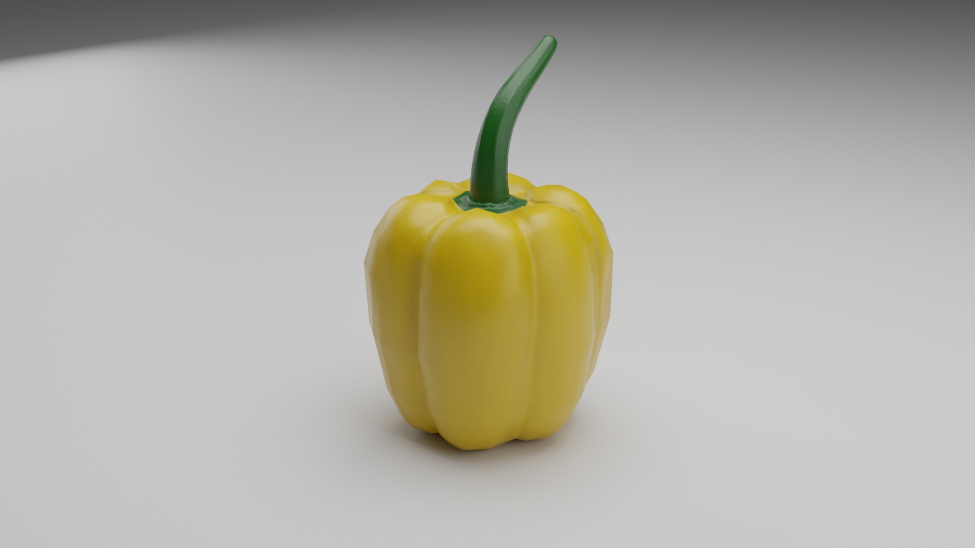 Bell Pepper Low Poly realistic 3d model for game Low-poly 3D model_1