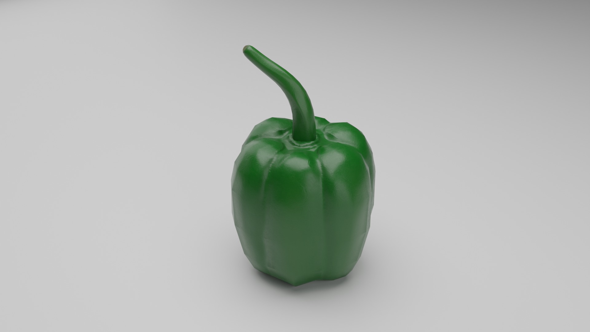 Bell Pepper Low Poly realistic 3d model for game Low-poly 3D model_4
