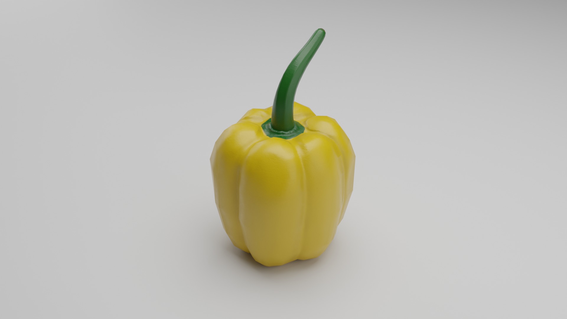 Bell Pepper Low Poly realistic 3d model for game Low-poly 3D model_7