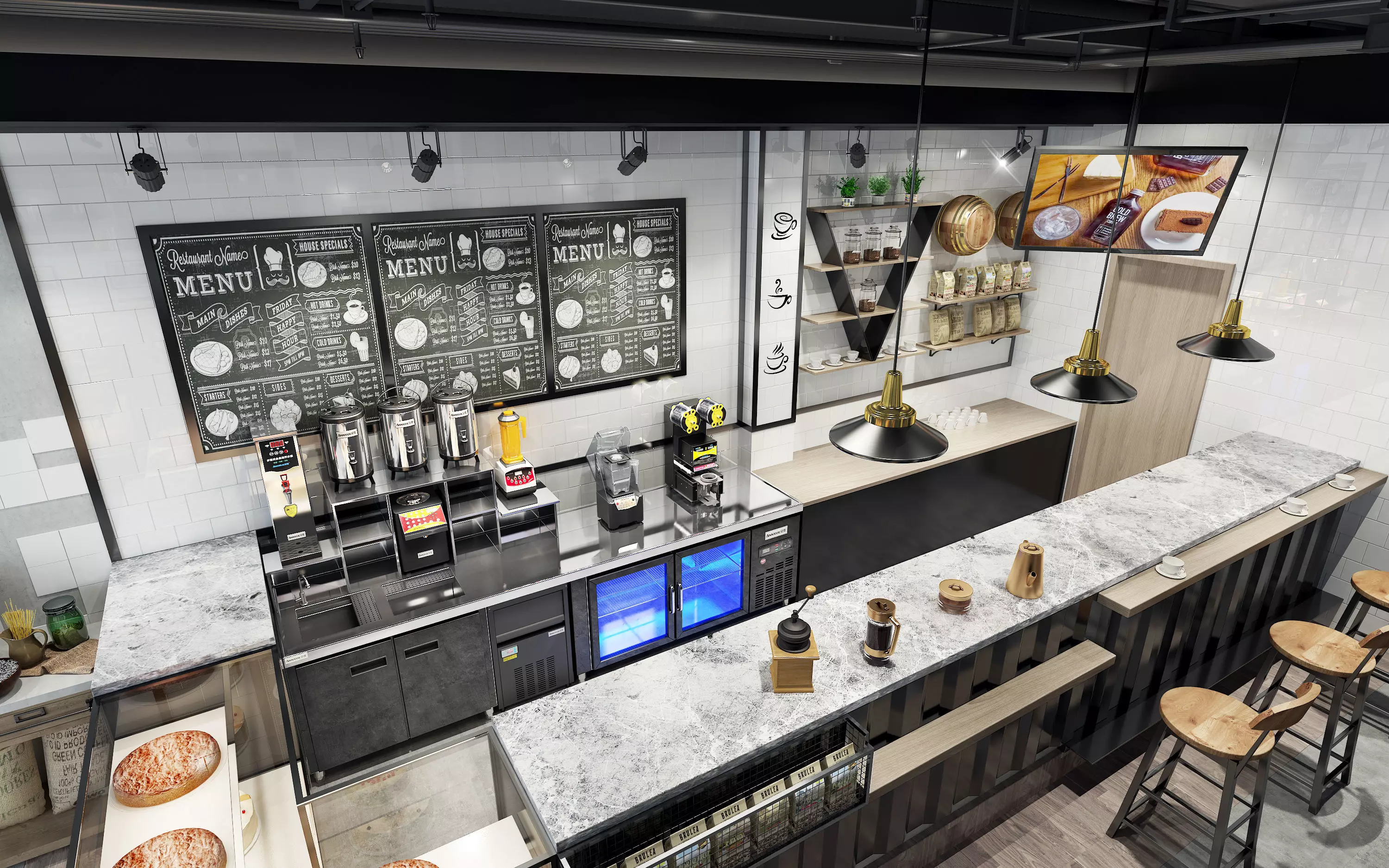 Tea bar equipment 49 3D model_0