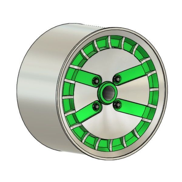 MINI CLASSIC ADVAN ADC RIMS FOR DIECAST 64 SCALE 3D print model_1