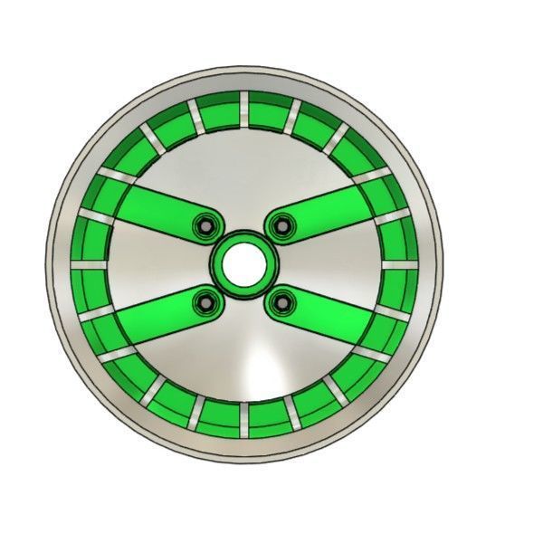 MINI CLASSIC ADVAN ADC RIMS FOR DIECAST 64 SCALE 3D print model_2