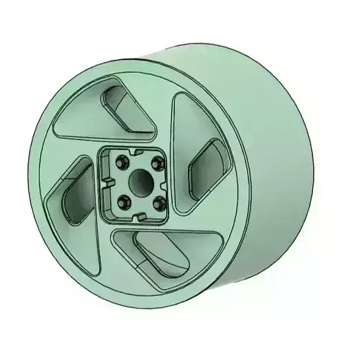 MINI CLASSIC AUTOPISTA DRY RIMS FOR DIECAST 64 SCALE 3D print model