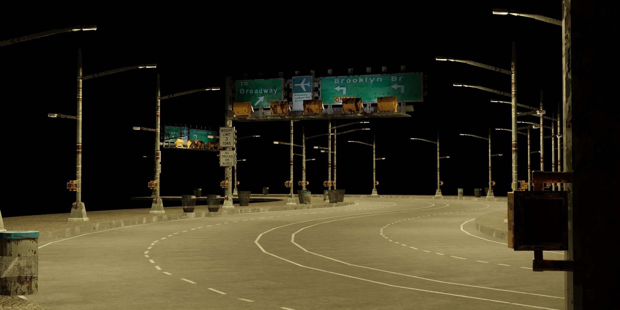 Geometry Nodes Road Generator 3D model_3