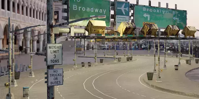 Geometry Nodes Road Generator