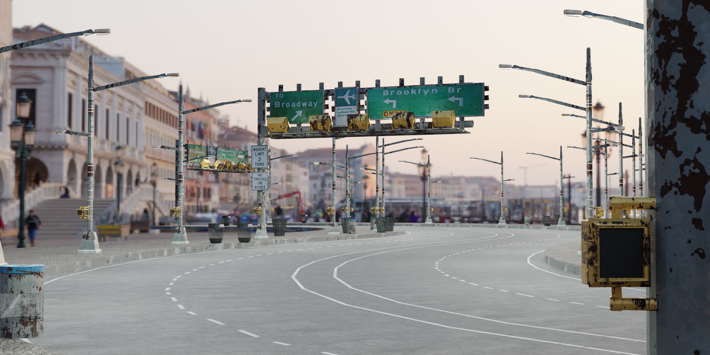 Geometry Nodes Road Generator 3D model_2