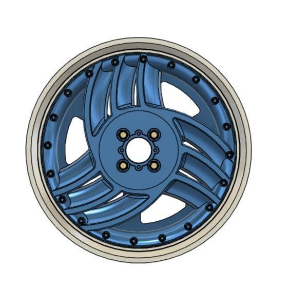 MINI CLASSIC HIRO RIMS FOR DIECAST 64 SCALE 3D print model_2