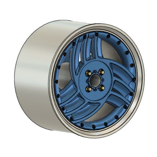 MINI CLASSIC HIRO RIMS FOR DIECAST 64 SCALE 3D print model_1