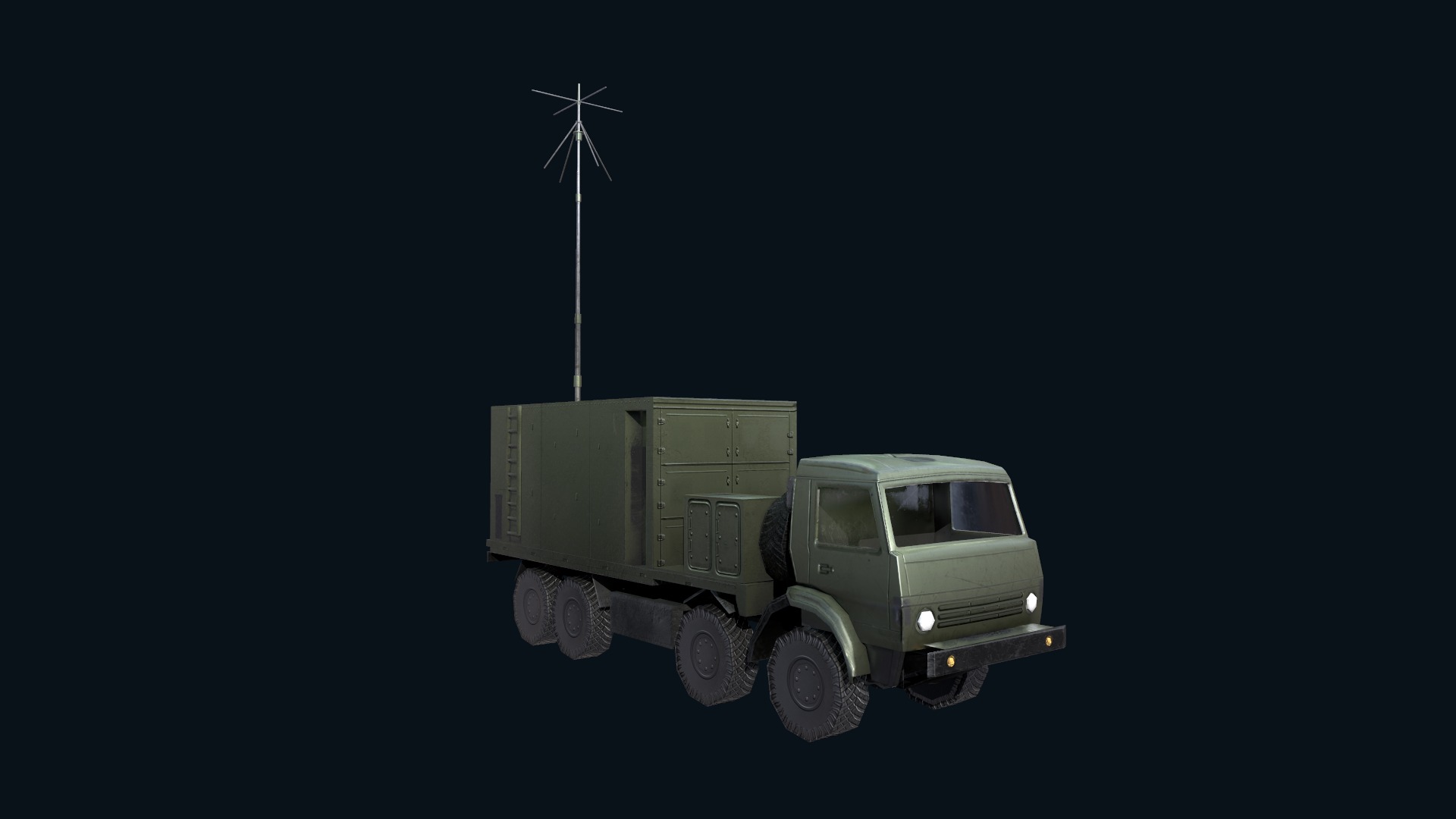 Asset - Army - Krasukha 4 EW System - 02 3D Model Realistic Low-poly 3D model_38