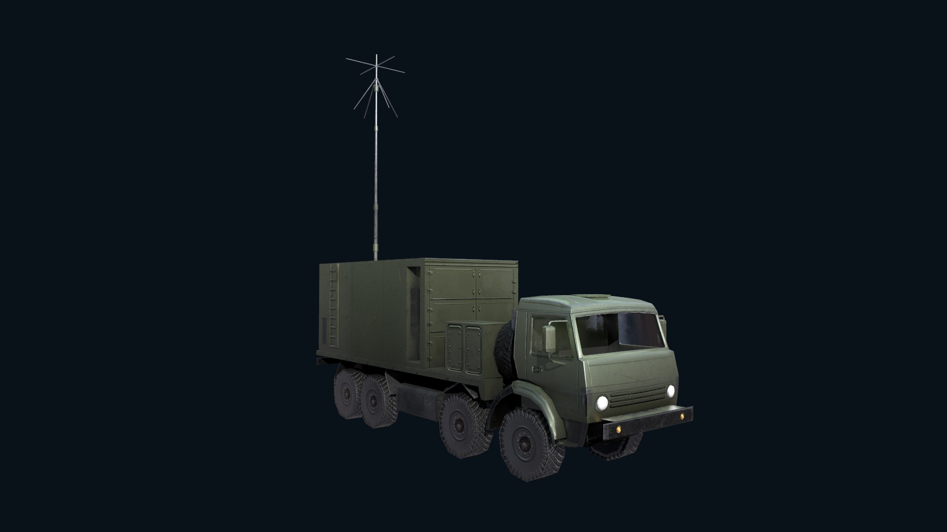 Asset - Army - Krasukha 4 EW System - 02 3D Model Realistic Low-poly 3D model_28