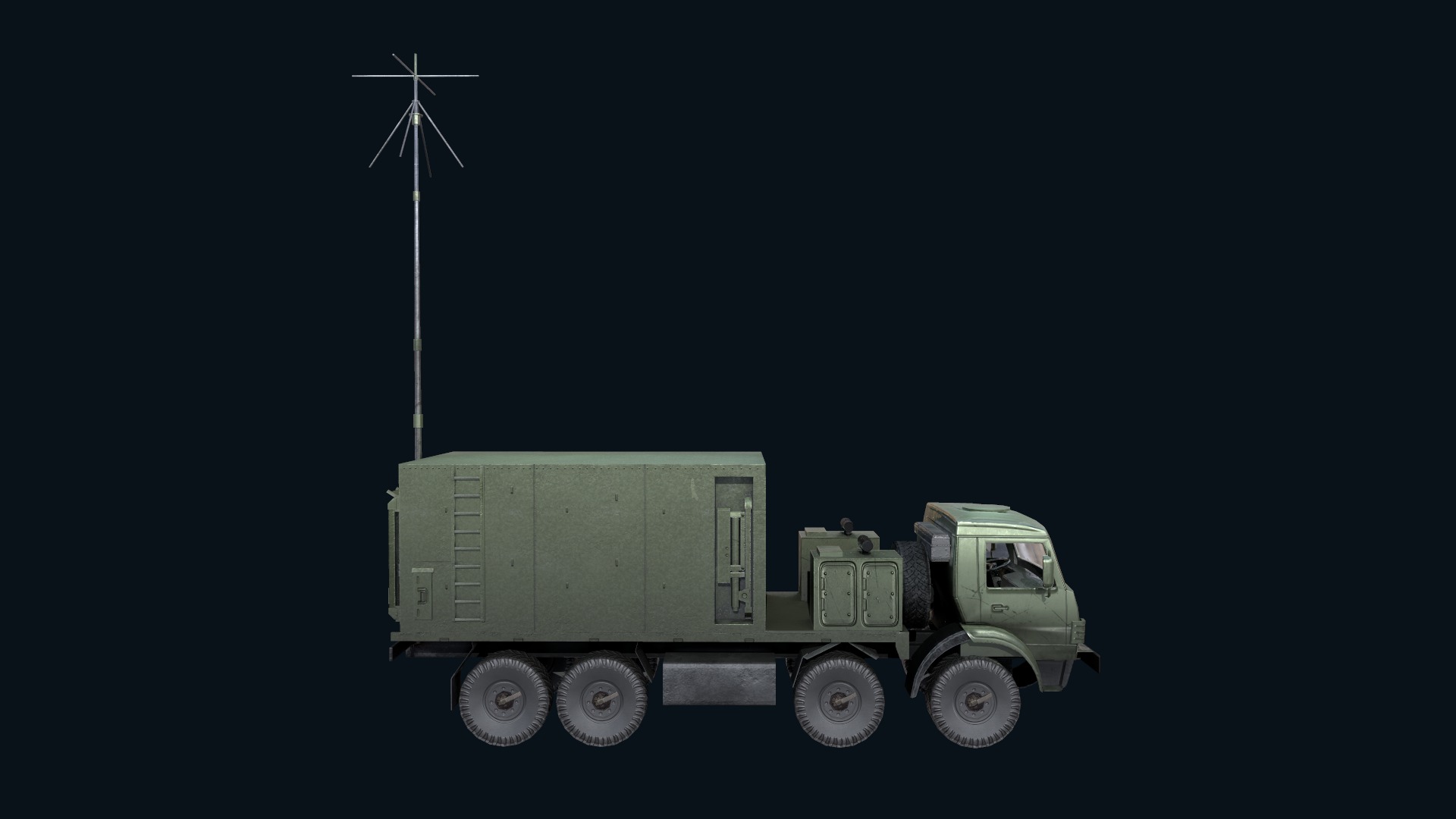 Asset - Army - Krasukha 4 EW System - 02 3D Model Realistic Low-poly 3D model_9