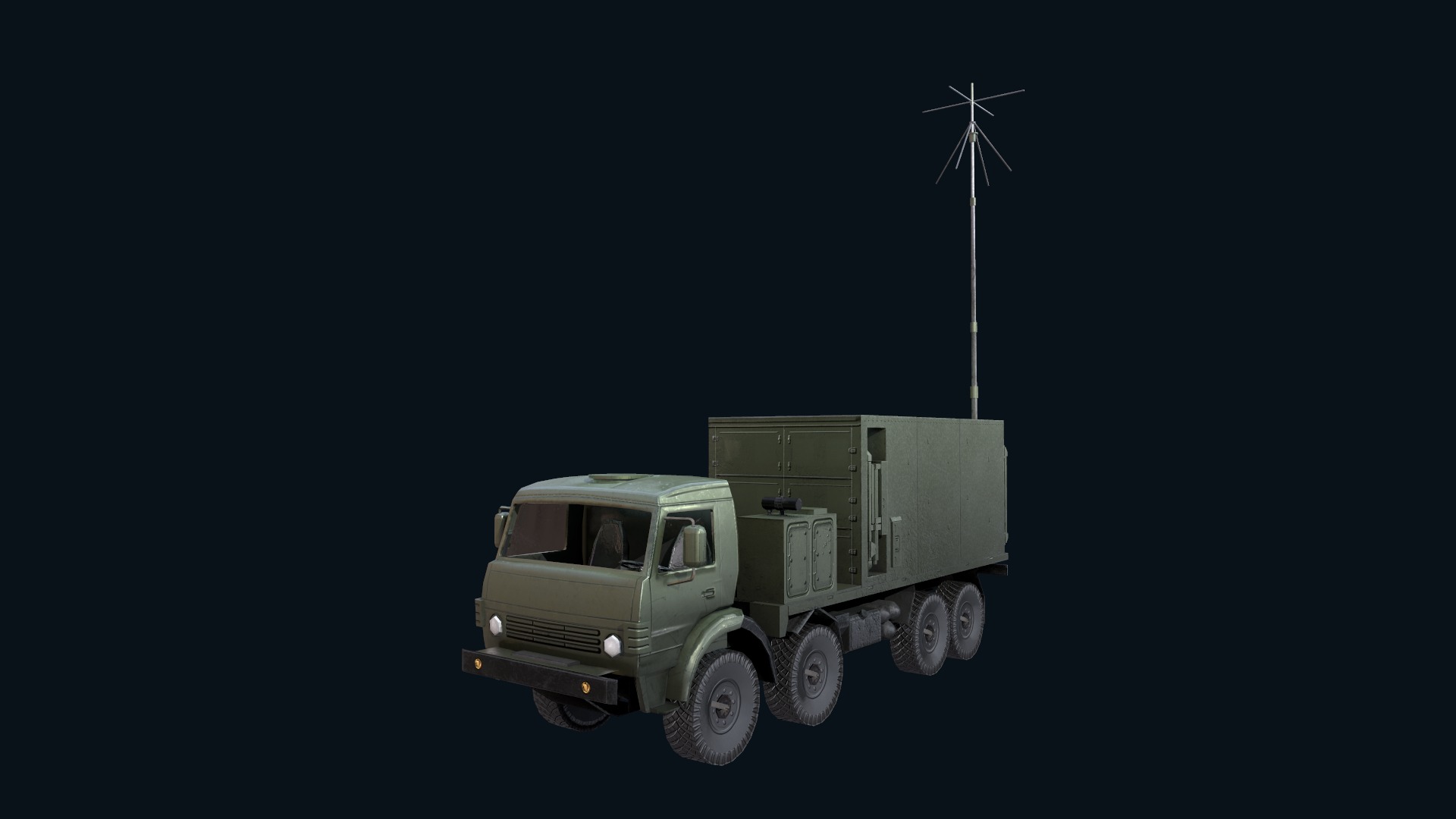 Asset - Army - Krasukha 4 EW System - 02 3D Model Realistic Low-poly 3D model_16