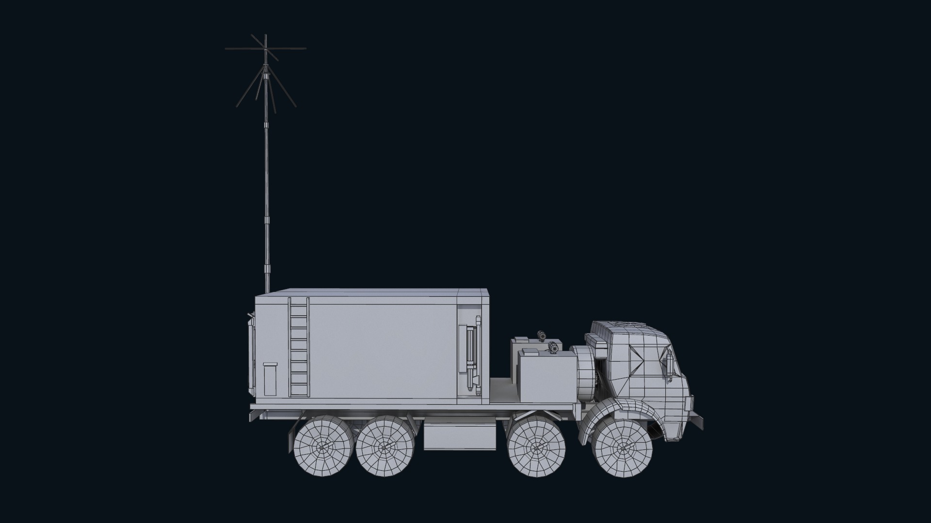 Asset - Army - Krasukha 4 EW System - 02 3D Model Realistic Low-poly 3D model_14