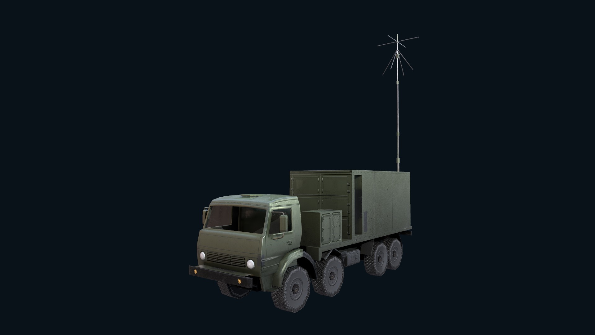 Asset - Army - Krasukha 4 EW System - 02 3D Model Realistic Low-poly 3D model_26