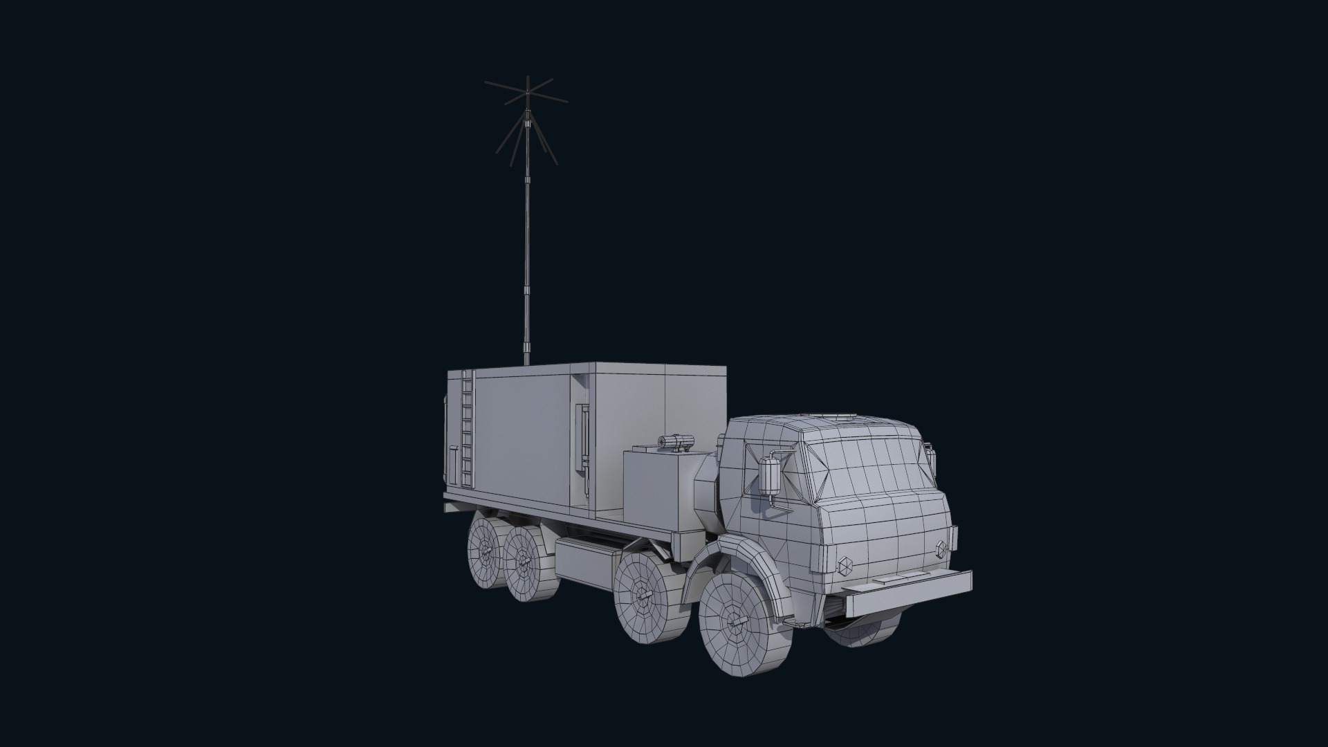 Asset - Army - Krasukha 4 EW System - 02 3D Model Realistic Low-poly 3D model_23