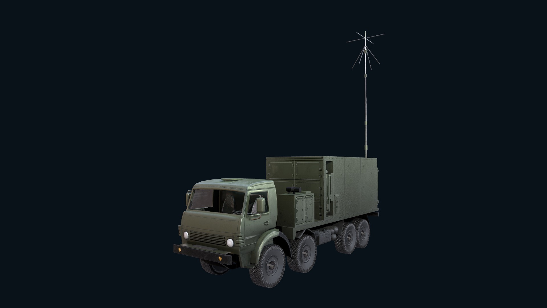 Asset - Army - Krasukha 4 EW System - 02 3D Model Realistic Low-poly 3D model_6