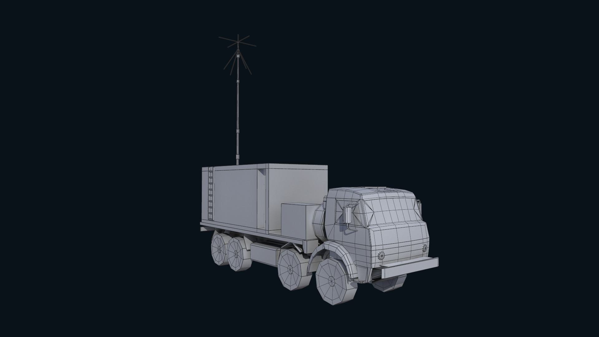 Asset - Army - Krasukha 4 EW System - 02 3D Model Realistic Low-poly 3D model_33