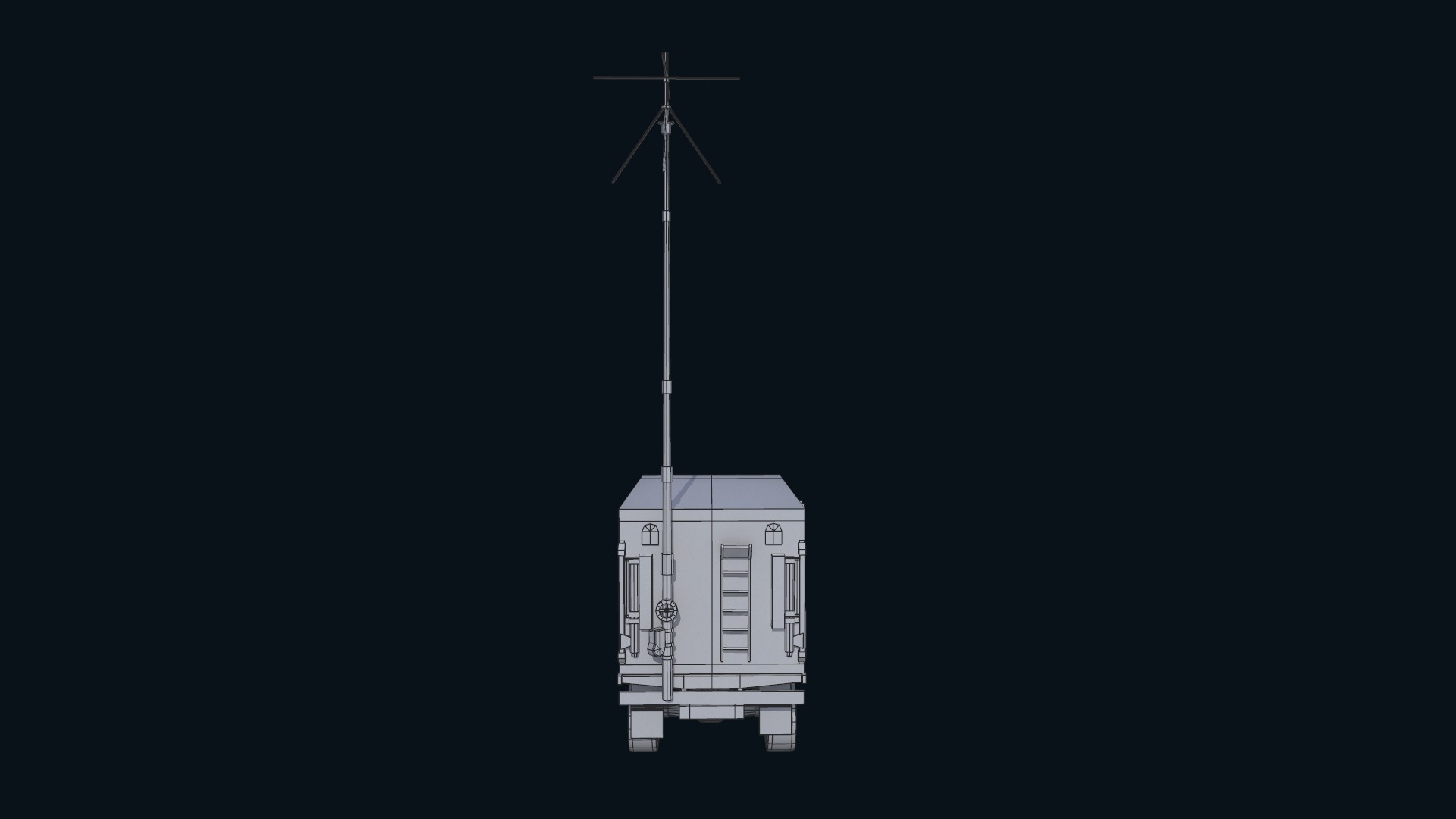 Asset - Army - Krasukha 4 EW System - 02 3D Model Realistic Low-poly 3D model_15