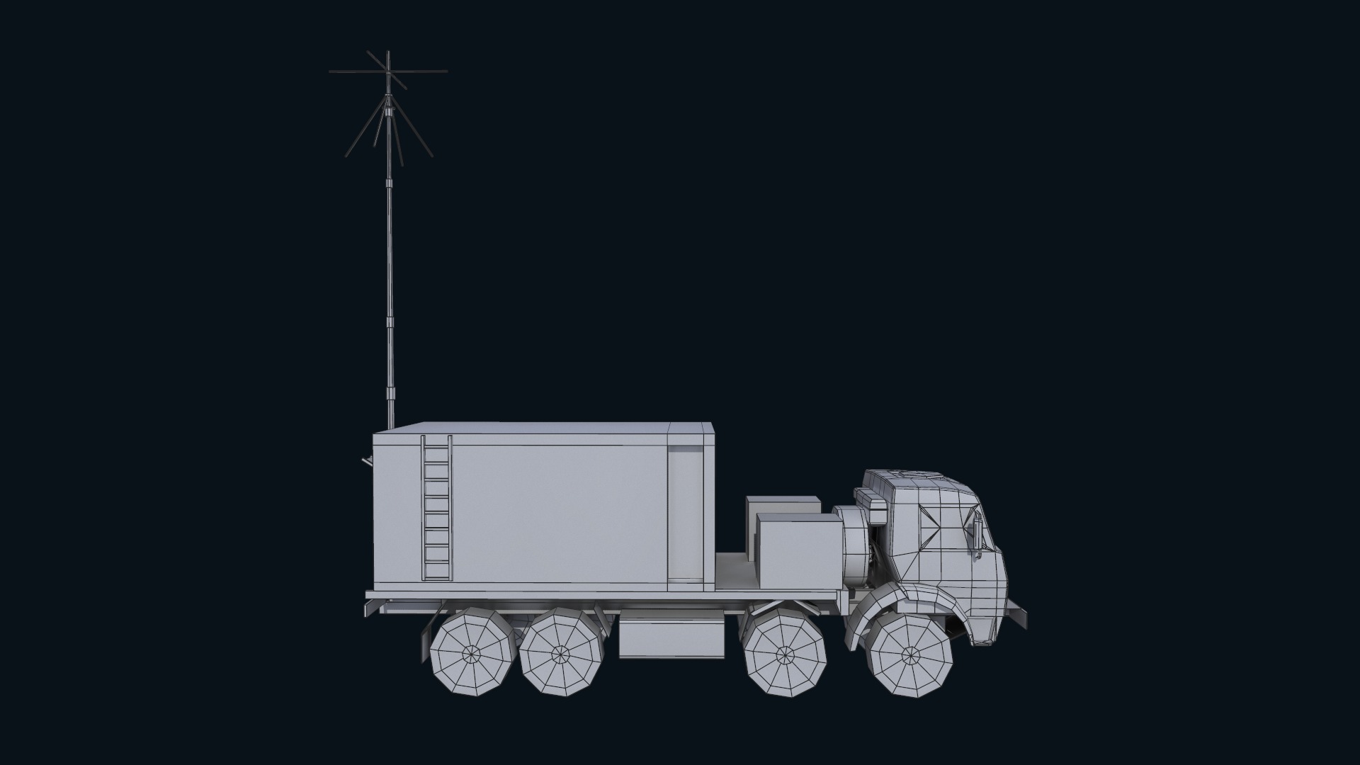 Asset - Army - Krasukha 4 EW System - 02 3D Model Realistic Low-poly 3D model_34