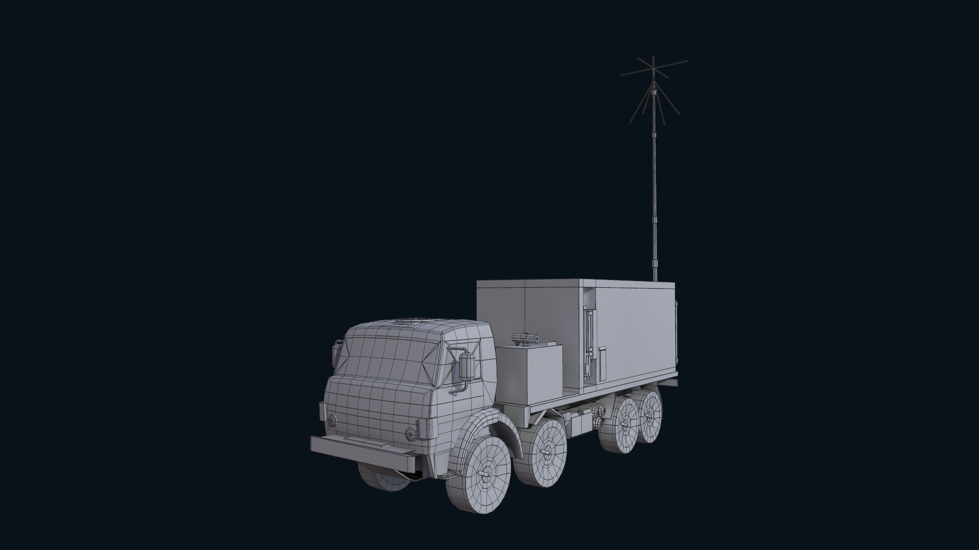 Asset - Army - Krasukha 4 EW System - 02 3D Model Realistic Low-poly 3D model_11
