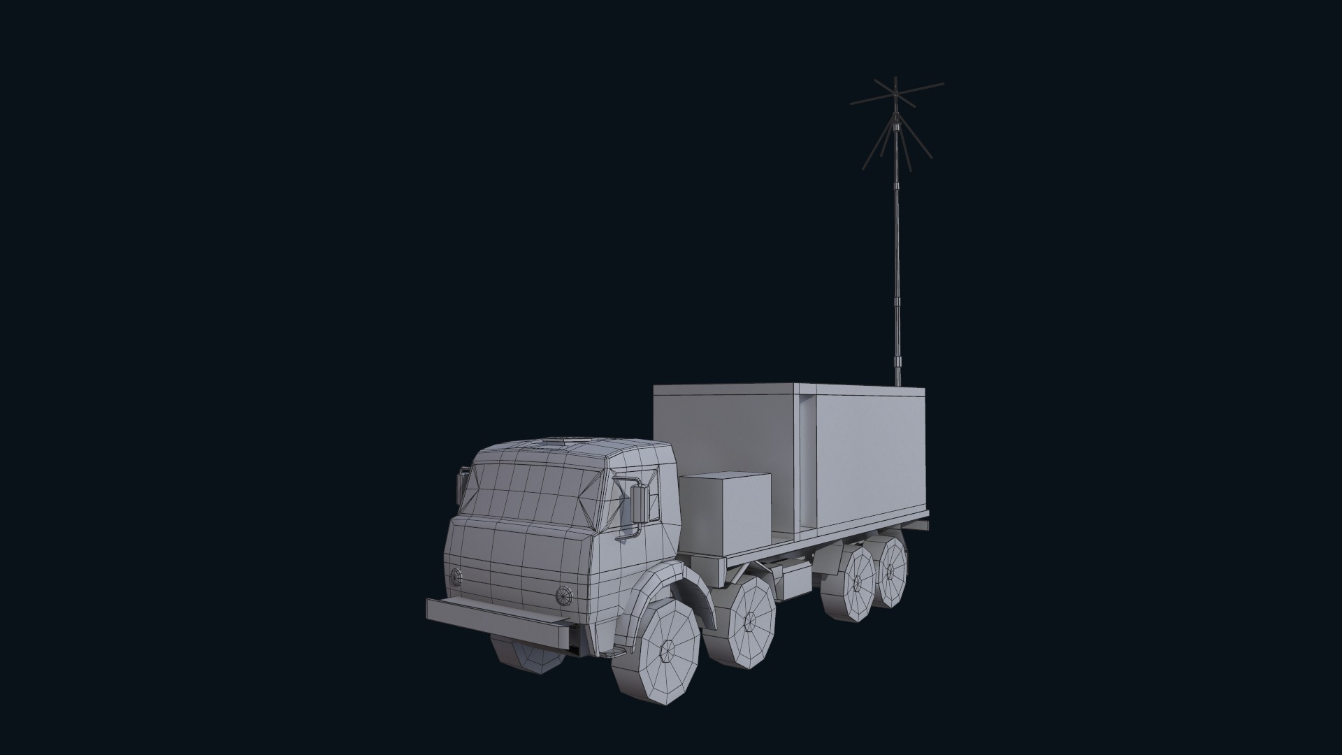 Asset - Army - Krasukha 4 EW System - 02 3D Model Realistic Low-poly 3D model_31