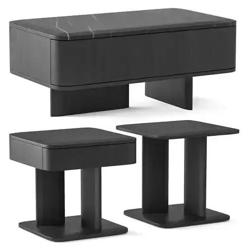 Poliform Brera Bedside Tables 3D model