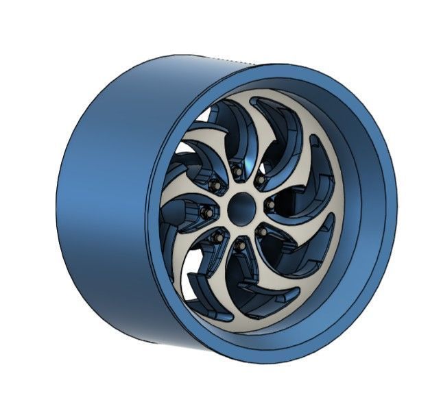 FORGIATO AVIATTO RIMS FOR DIECAST 64 SCALE 3D print model_1