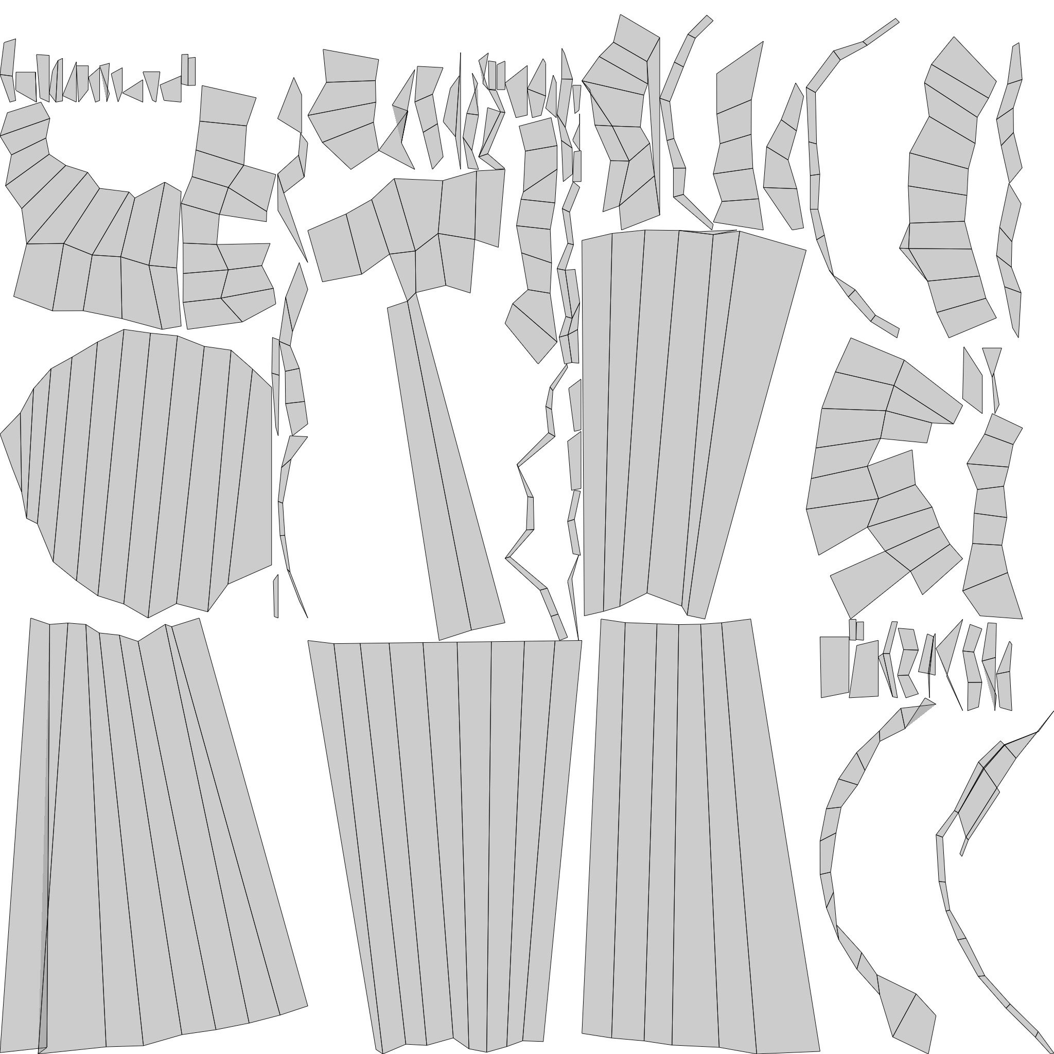 Vase in bark material and damaged shape Low-poly 3D model_15