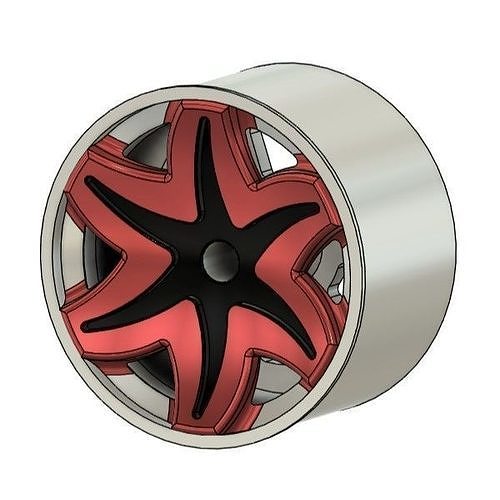 FORGIATO FIORITO RIMS FOR DIECAST 64 SCALE 3D print model