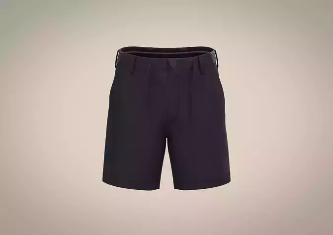 Elastic Waist Men Chino Shorts