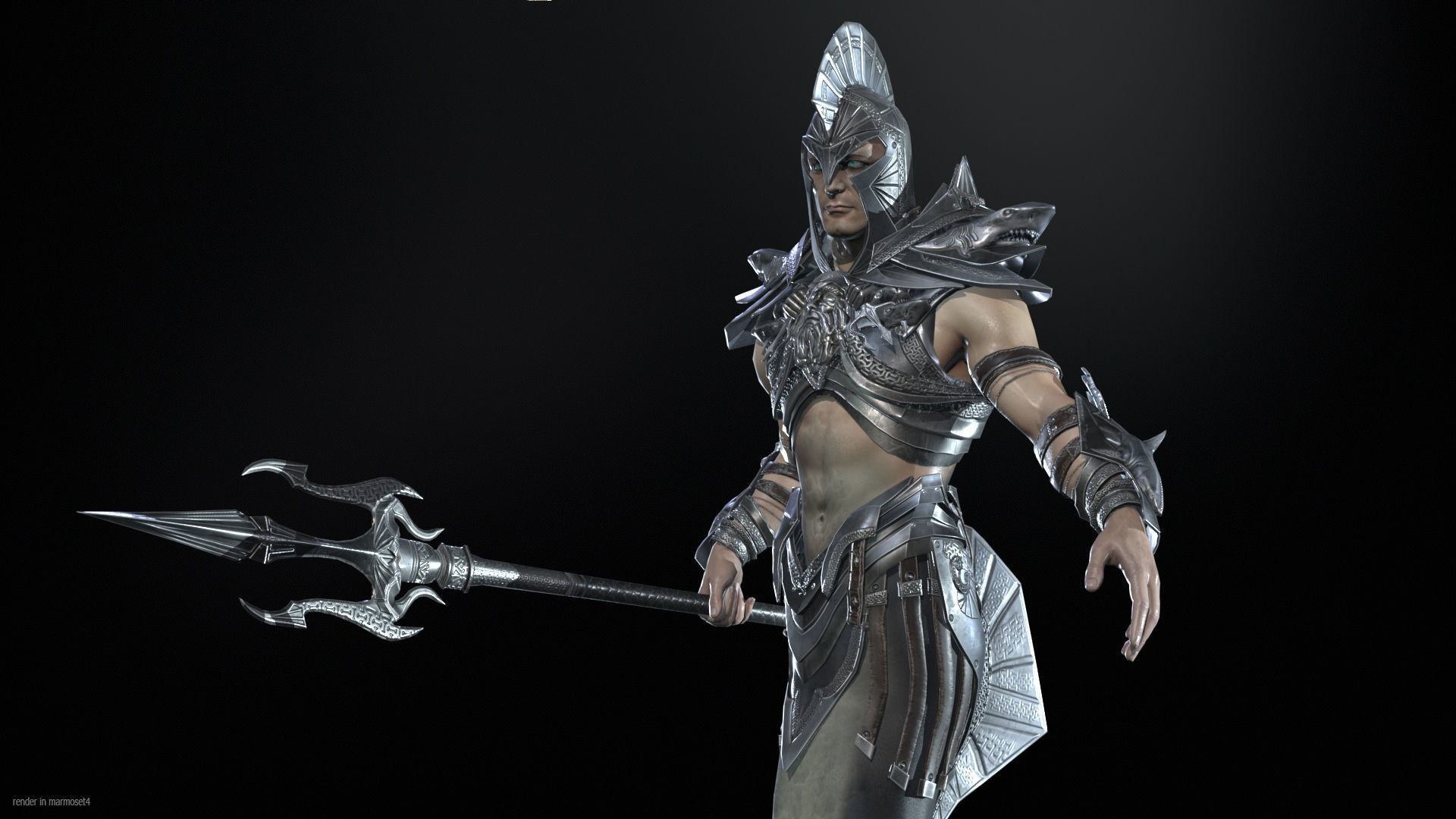 Atlant Low-poly 3D model_4