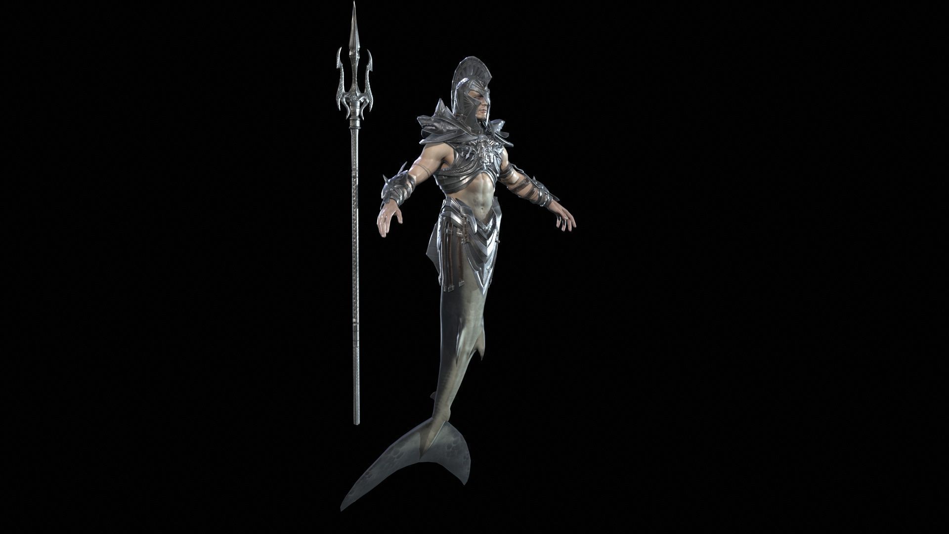 Atlant Low-poly 3D model_16