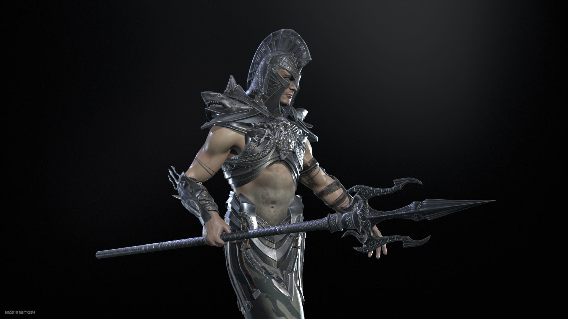 Atlant Low-poly 3D model_3